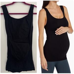 BLANQI Everyday Maternity Belly Support Tank Top in Black
